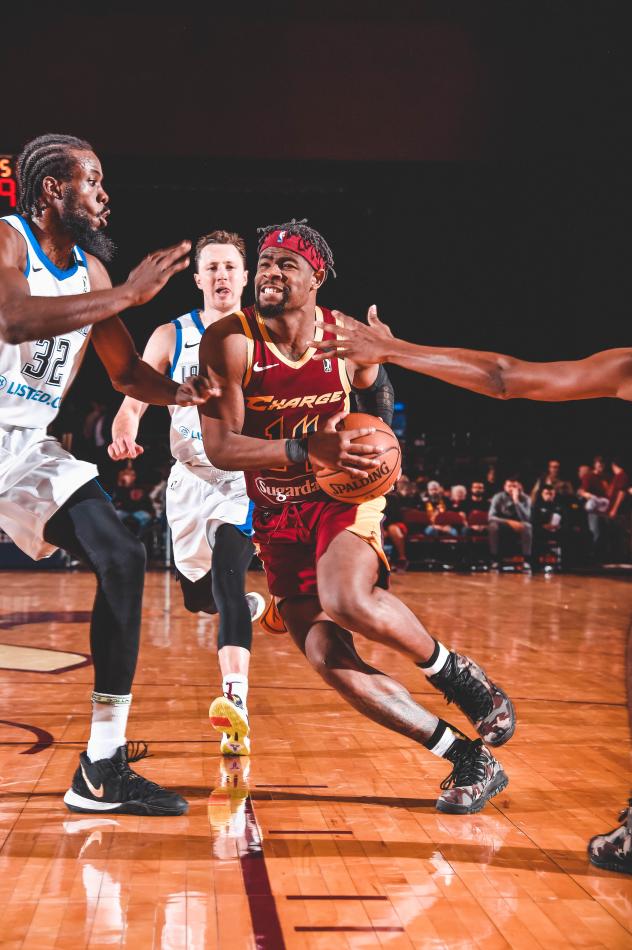 Canton Charge guard Malik Newman drives vs. the Lakeland Magic