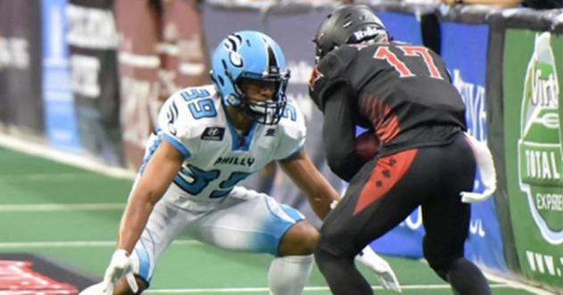 Defensive back Kyle Chandler with the Philadelphia Soul