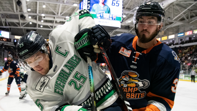 Greenville Swamp Rabbits battle the Florida Everblades