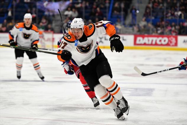 Lehigh Valley Phantoms forward German Rubtsov vs. the Hartford Wolf Pack