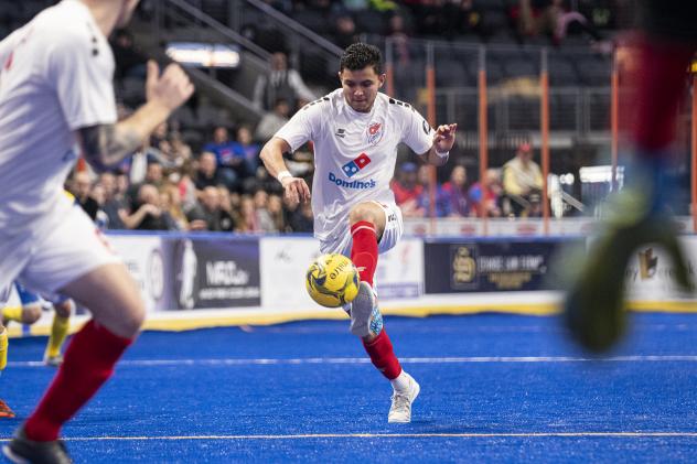 Kansas City Comets with possession vs. the Rochester Lancers