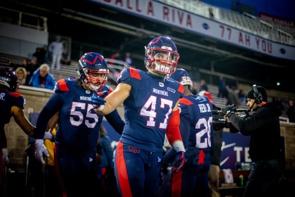 Montreal Alouettes linebacker D.J. Lalama