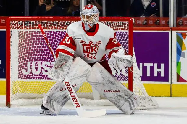 Grand Rapids Griffins goaltender Filip Larsson