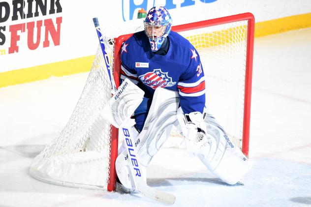 Rochester Americans goaltender Jonas Johansson