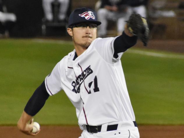 Somerset Patriots pitcher Taylor Wright