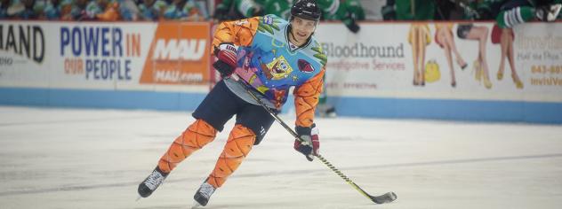 South Carolina Stingrays in Nickelodeon SpongeBob SquarePants uniforms