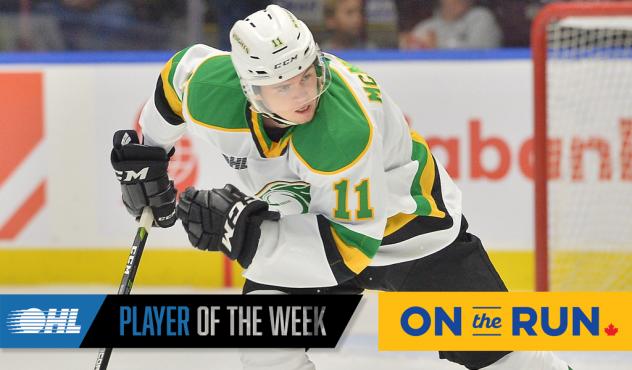 Connor McMichael of the London Knights