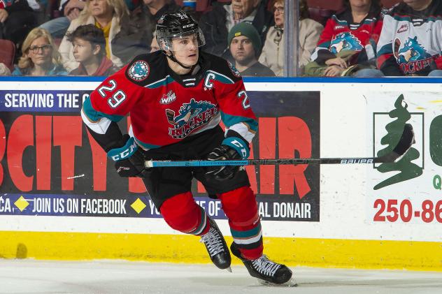 Kelowna Rockets forward Nolan Foote