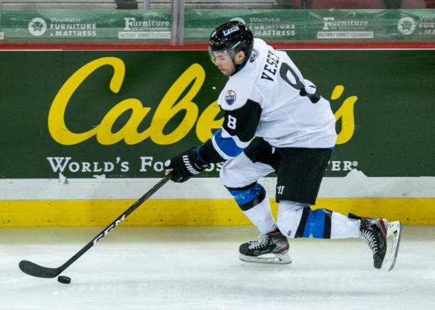 Wichita Thunder forward Nolan Vesey