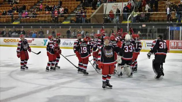 Port Huron Prowlers gather after a win