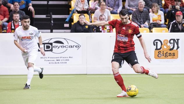 Tony Donatelli of the Baltimore Blast vs. the Harrisburg Heat