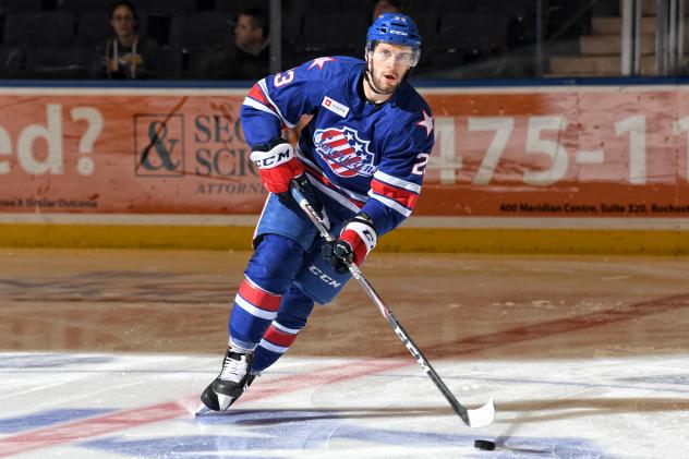 Rochester Americans forward Taylor Leier