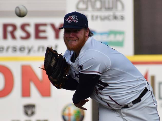 Somerset Patriots pitcher Brett Oberholtzer