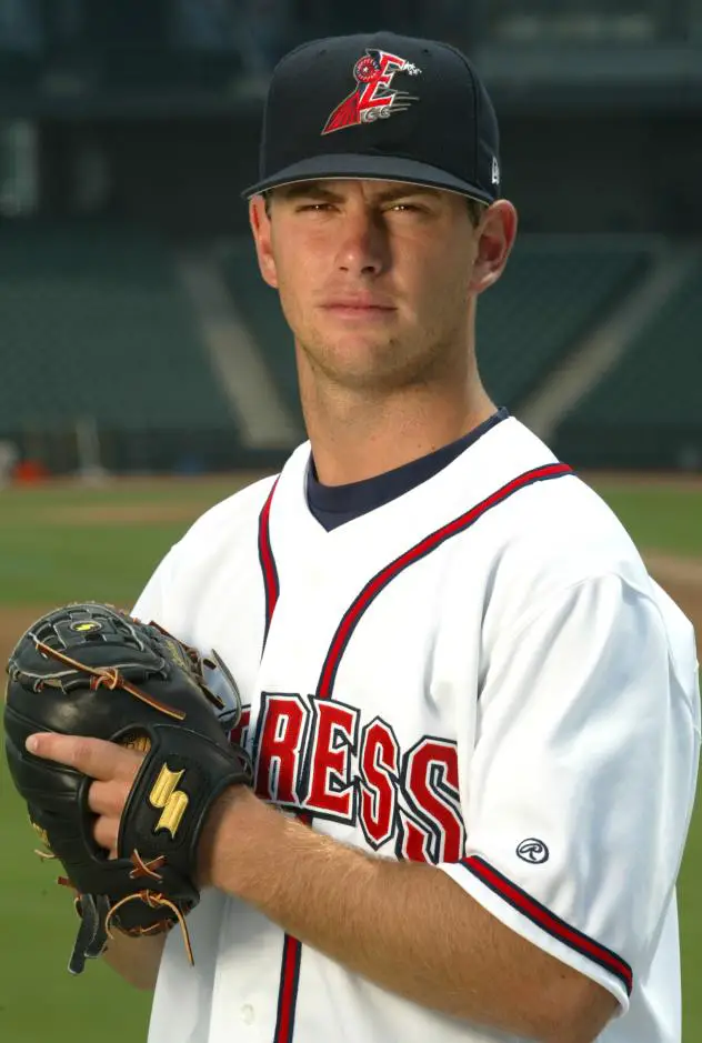 Kirk Saarloos with the Round Rock Express