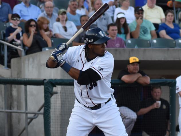 Jimmy Paredes batting for the Somerset Patriots