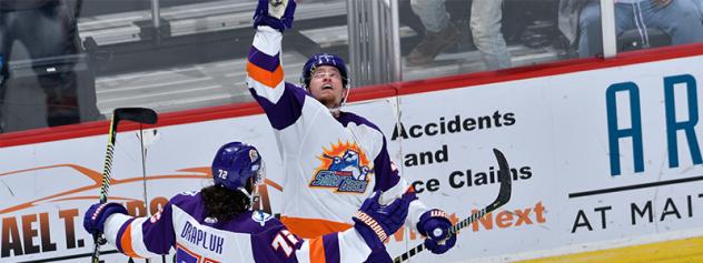 Orlando Solar Bears celebrate a goal