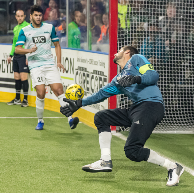 Ontario Fury goalkeeper Chris Toth vs. the St. Louis Ambush