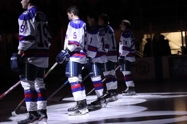 Madison Capitols in their Miracle on Ice jerseys