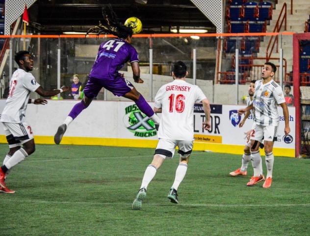 Ty Hall of the Harrisburg Heat vs. the Baltimore Blast