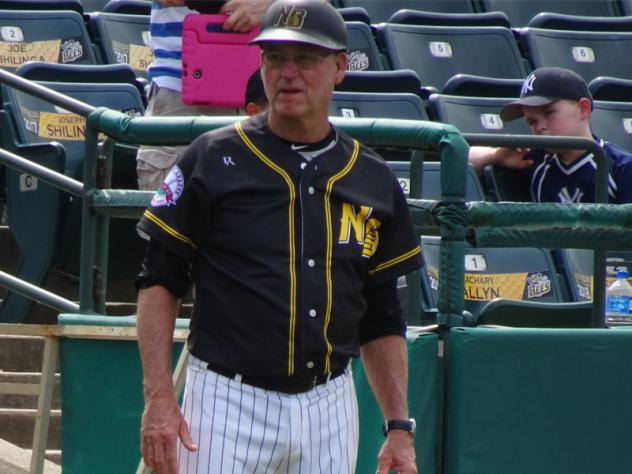 New Britain Bees hitting coach Chuck Stewart