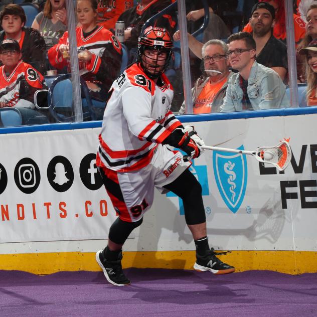 Forward Thomas Hoggarth with the Buffalo Bandits