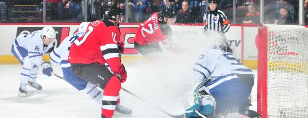 Binghamton Devils center Ben Street vs. the Toronto Marlies