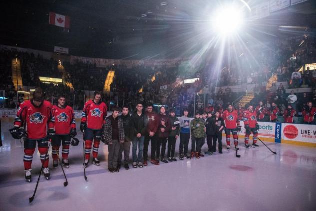 Springfield Thunderbirds pregame lineup