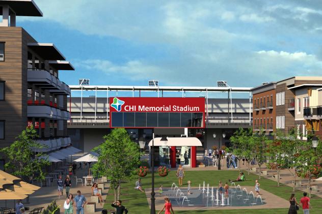 CHI Memorial Stadium, home of the Chattanooga Red Wolves