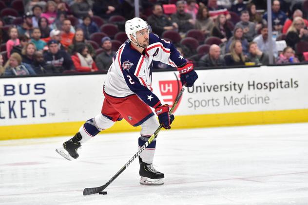 Cleveland Monsters defenseman Adam Clendening