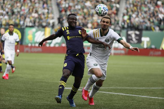 Nashville SC forward David Accam vs. the Portland Timbers
