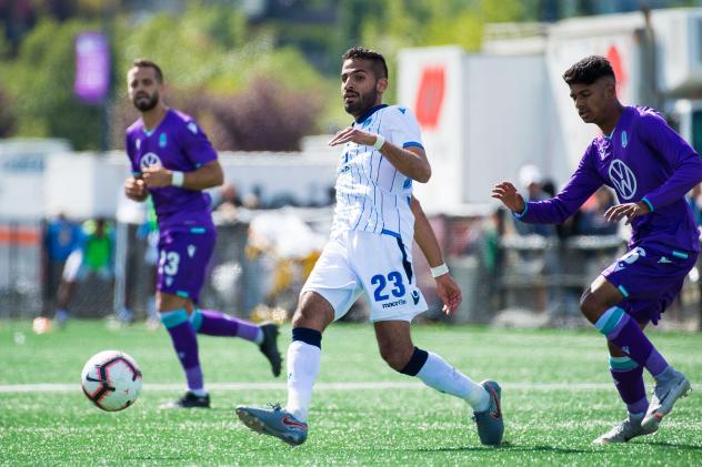 Ajay Khabra with FC Edmonton