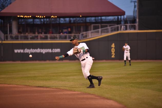 Dayton Dragons second baseman Jonathan Willems