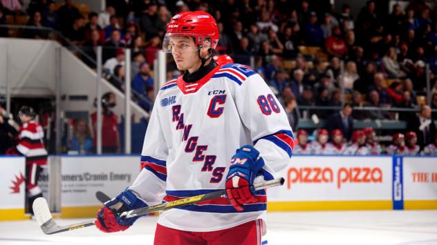 Kitchener Rangers centre Greg Meireles