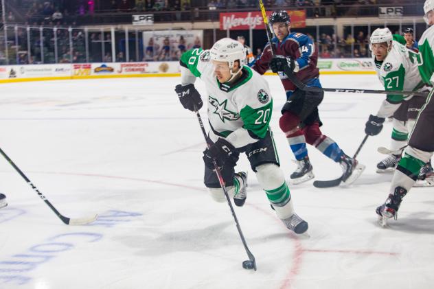 Texas Stars center Tanner Kero vs. the Colorado Eagles