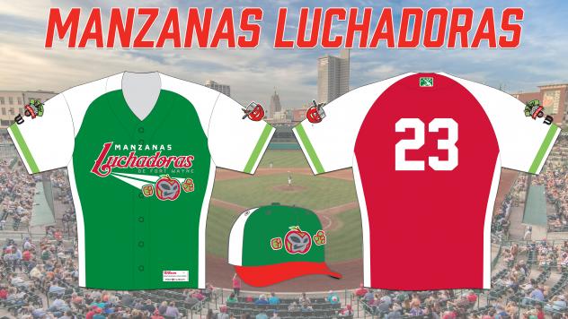 Fort Wayne TinCaps Manzanas Luchadoras uniforms