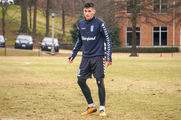 Forward Madison FC defender Gustavo Fernandes