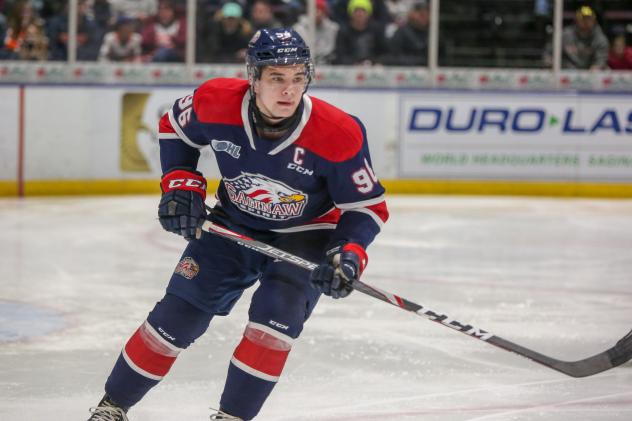 Saginaw Spirit captain Damien Giroux