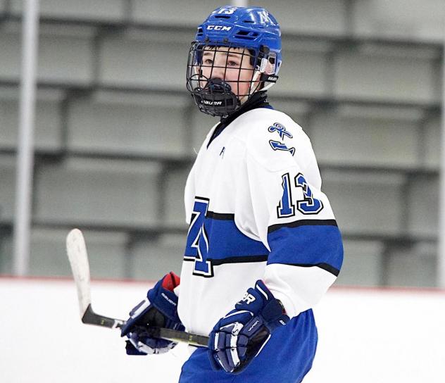 Forward Drew Stewart with the Minnetonka Skippers 14UAA team