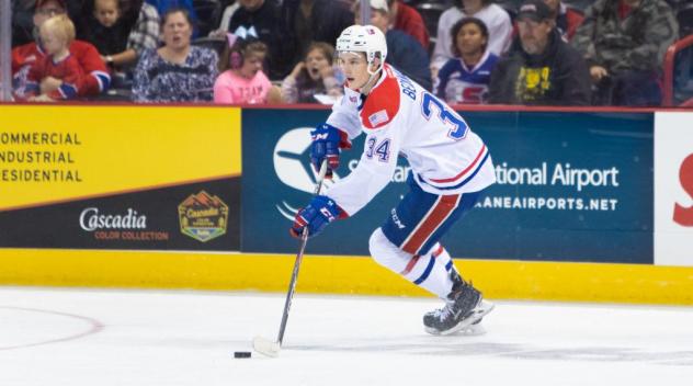 Spokane Chiefs forward Adam Beckman