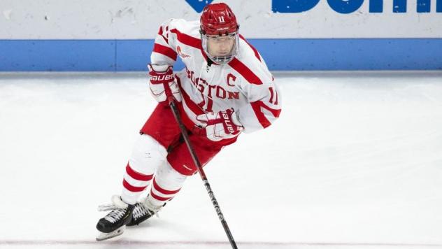 Forward Patrick Curry with Boston University