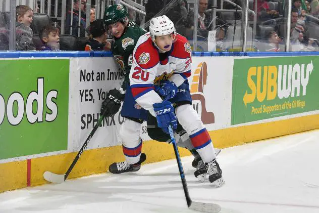 David Kope with the Edmonton Oil Kings