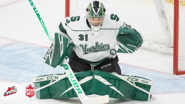Taran Kozun with the University of Saskatchewan Huskies