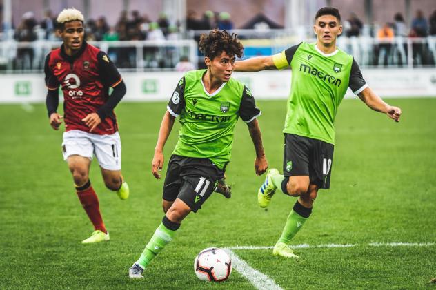 York9 FC midfielder Emilio Estevez