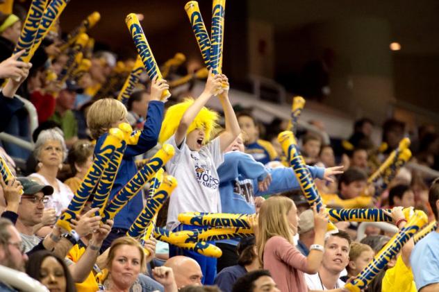 Georgia Swarm fans enjoy a game