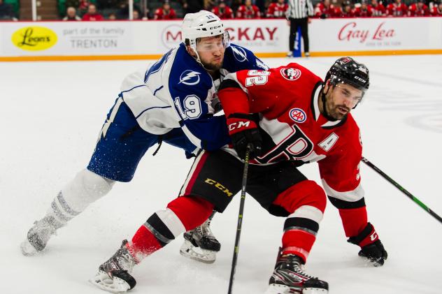 Belleville Senators defenceman Hubert Labrie