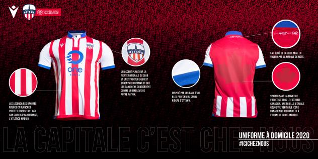 Atletico Ottawa Inaugural Macron 2020 Club Home Kit