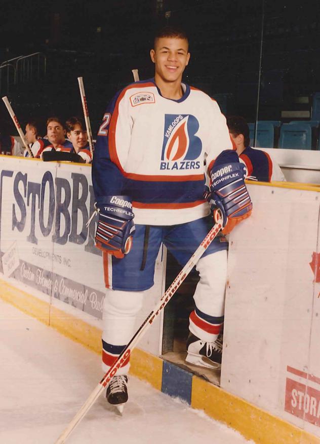 Jarome Iginla with the Kamloops Blazers