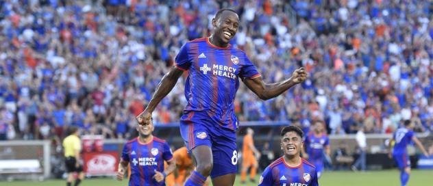 Rashawn Dally with FC Cincinnati