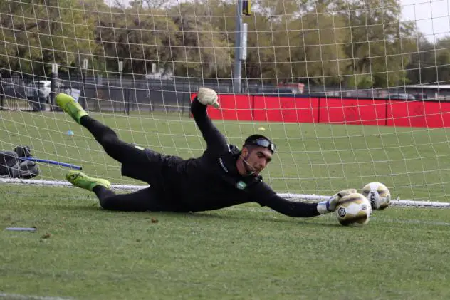 York9 FC goalkeeper Ezequiel Carrasco