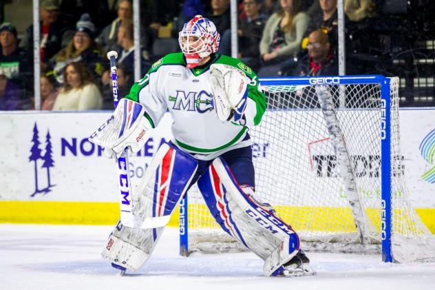 Maine Mariners goaltender Adam Huska